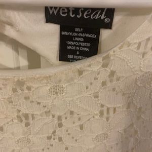 Wet seal dress, Small and white